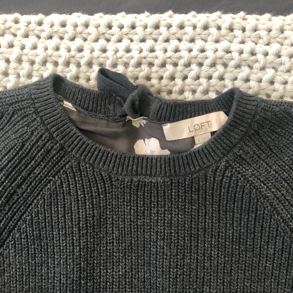 LOFT Flutter Back Sweater